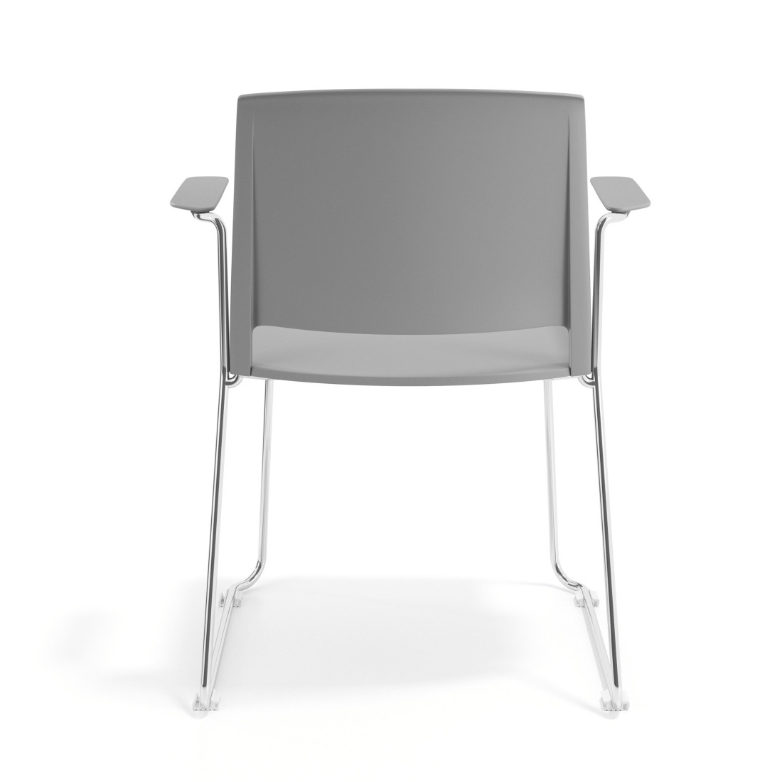 silla confidente gris lotus con brazos tela 4