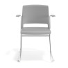 silla confidente gris lotus con brazos tela 6