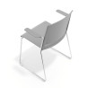 silla confidente gris lotus con brazos tela 7