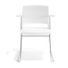 silla confidente blanco lotus con brazos tela 6