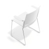 silla confidente blanco lotus con brazos tela 7