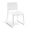 silla confidente blanco lotus sin brazos tela 1