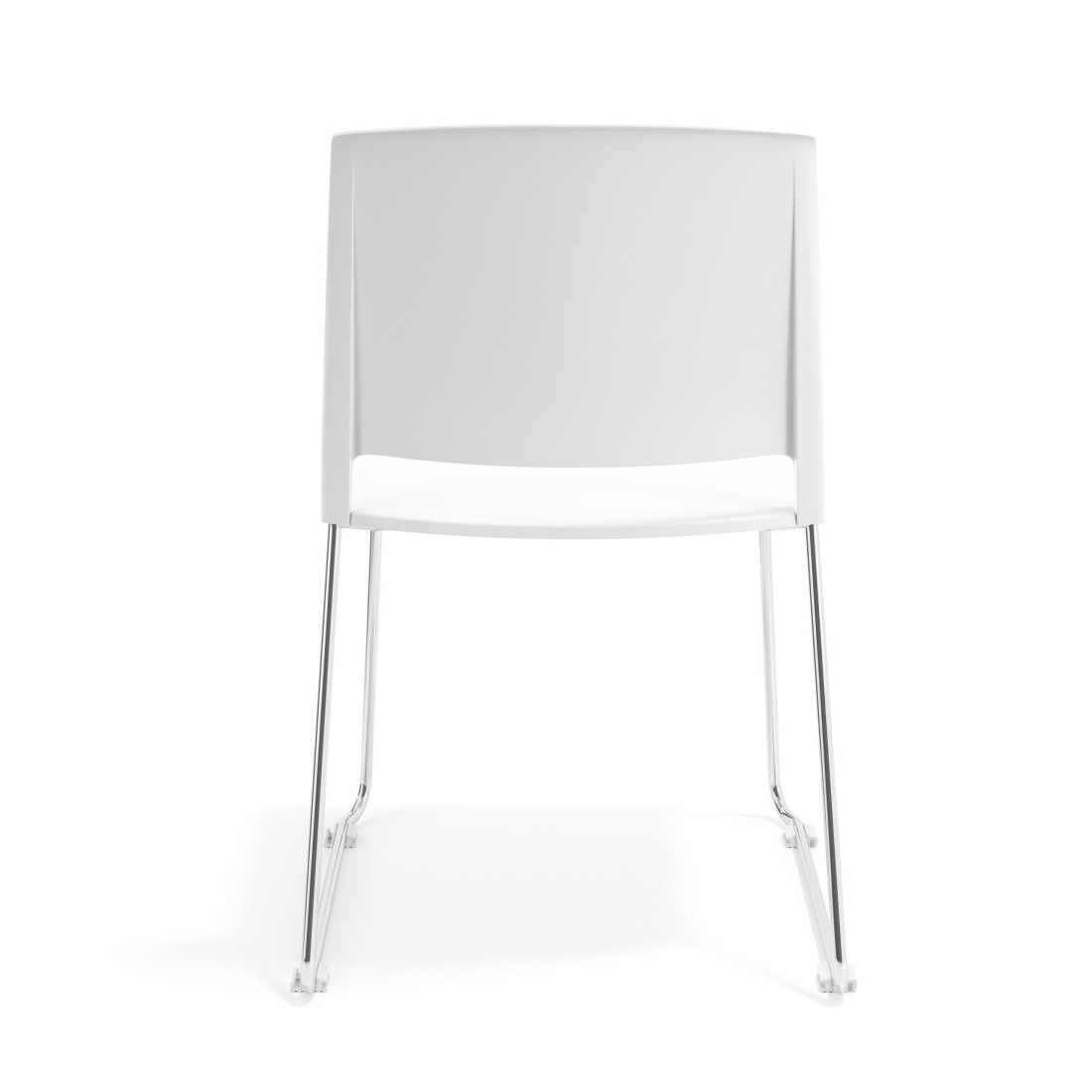 silla confidente blanco lotus sin brazos tela 4
