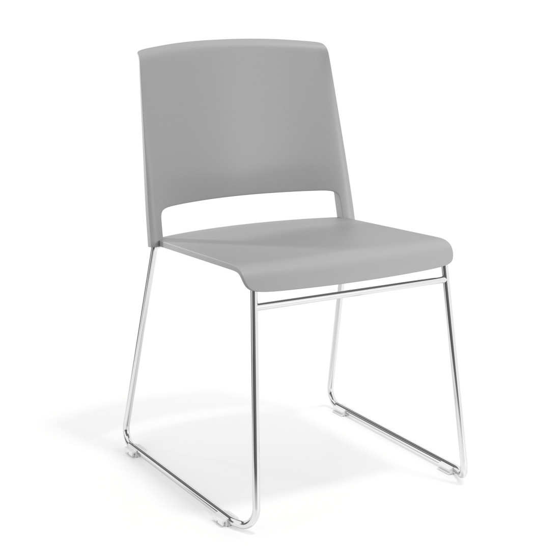 silla confidente gris lotus sin brazos tela 1