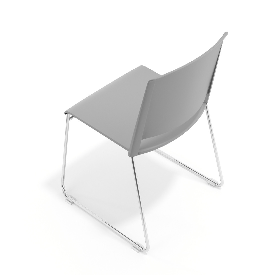 silla confidente gris lotus sin brazos tela 7