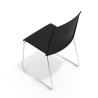 silla confidente negro lotus sin brazos tela 7