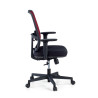 silla teletrabajo rojo sugar estructura negra malla 4