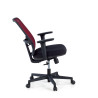 silla teletrabajo rojo sugar estructura negra malla 5