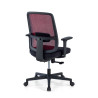 silla teletrabajo rojo sugar estructura negra malla 6