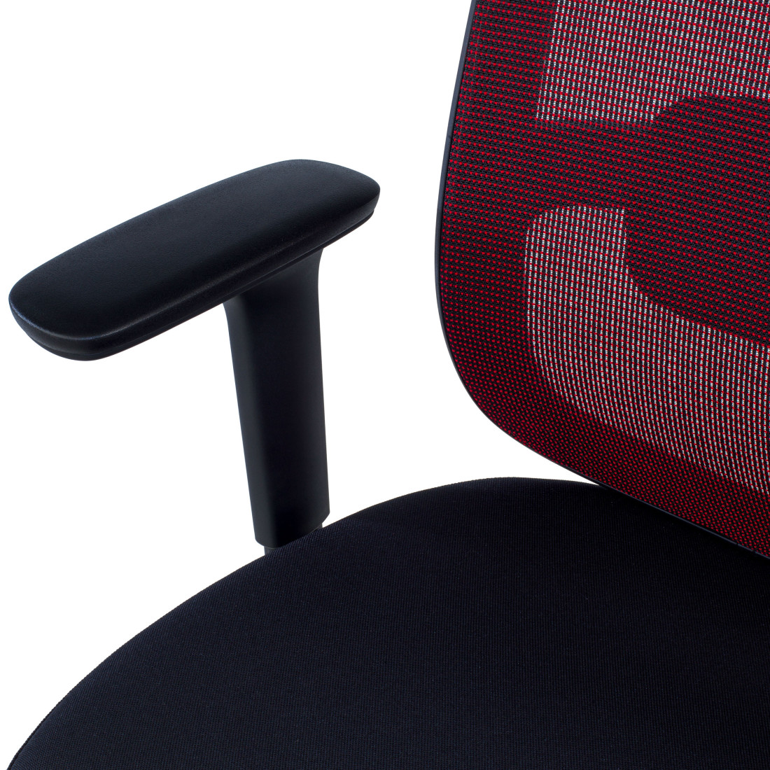 silla teletrabajo rojo sugar estructura negra malla 9