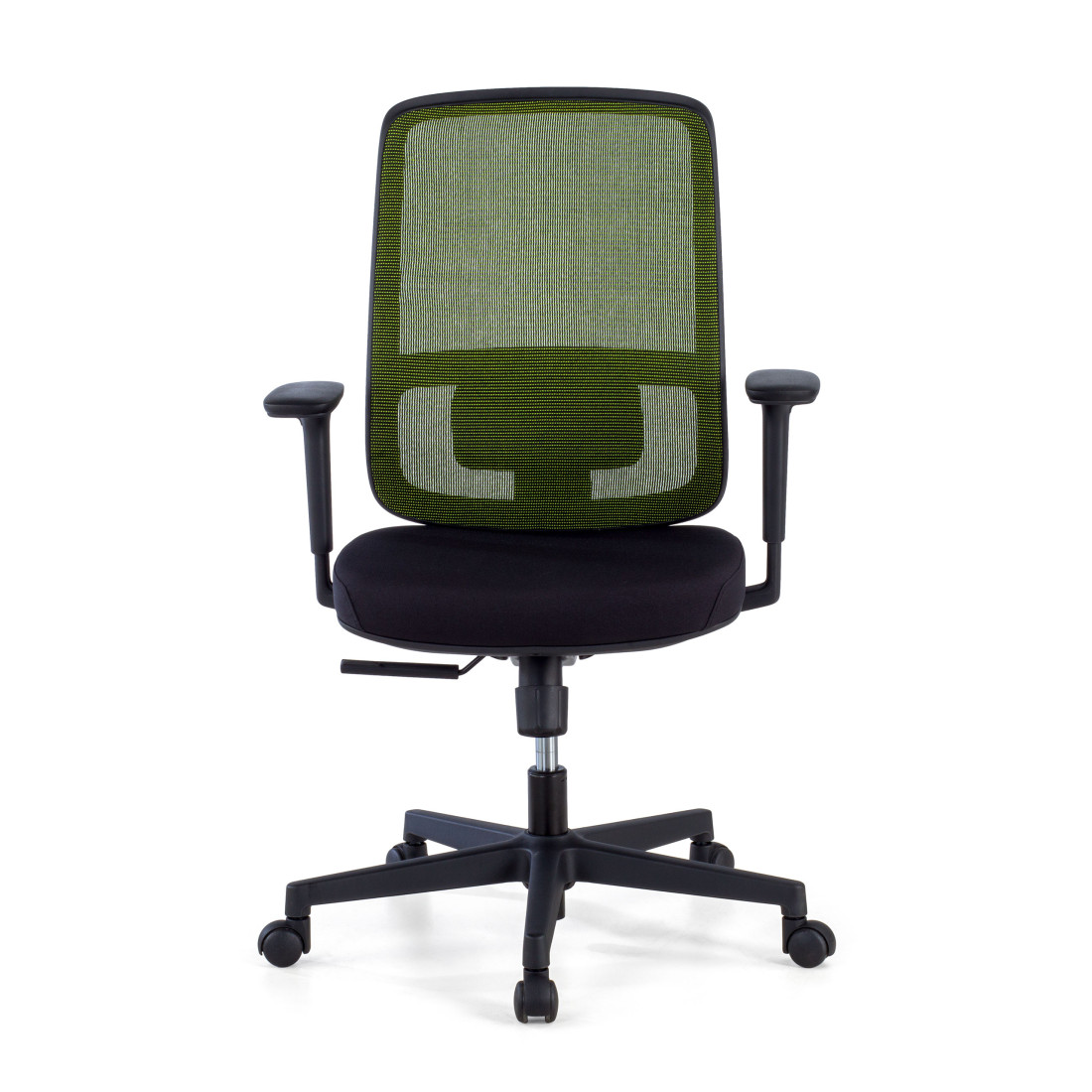 silla teletrabajo verde sugar estructura negra malla 3