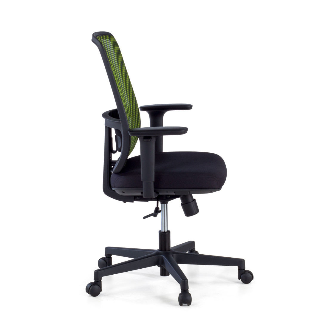 silla teletrabajo verde sugar estructura negra malla 4