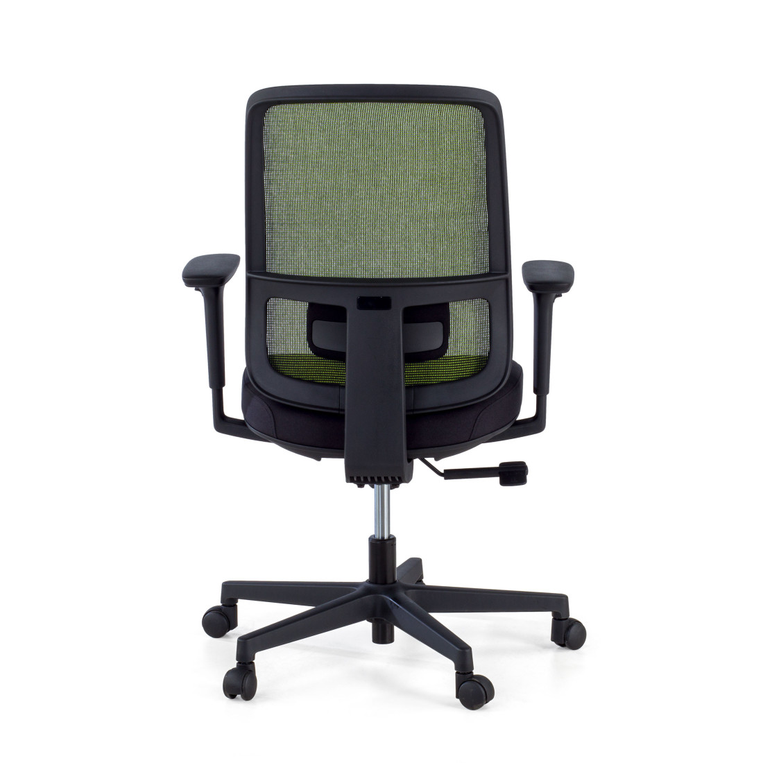 silla teletrabajo verde sugar estructura negra malla 7