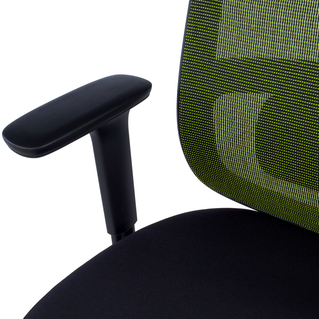 silla teletrabajo verde sugar estructura negra malla 9