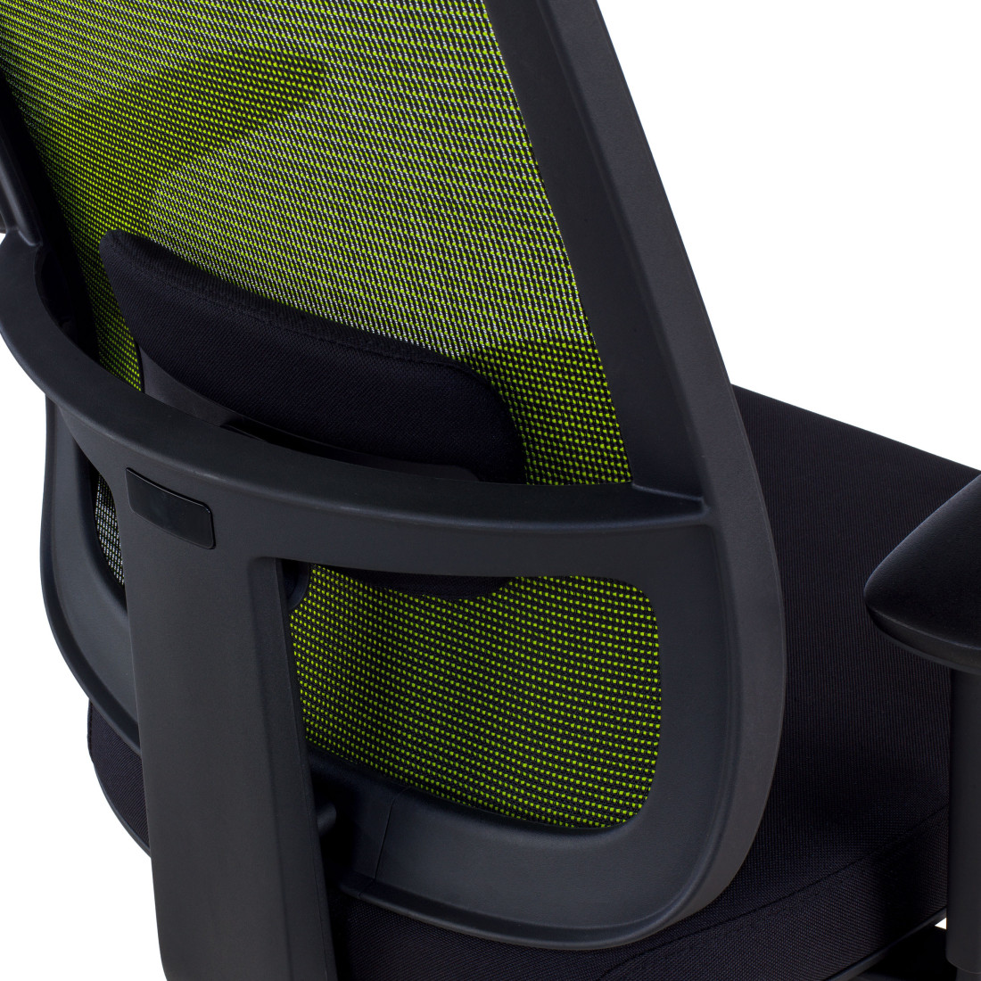 silla teletrabajo verde sugar estructura negra malla 10