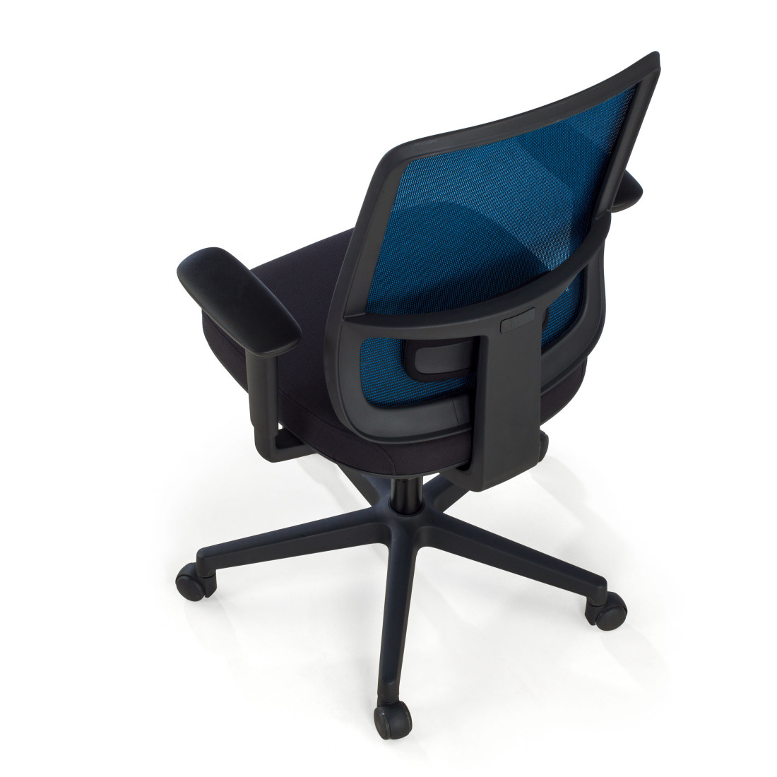 silla teletrabajo azul sugar estructura negra malla 8