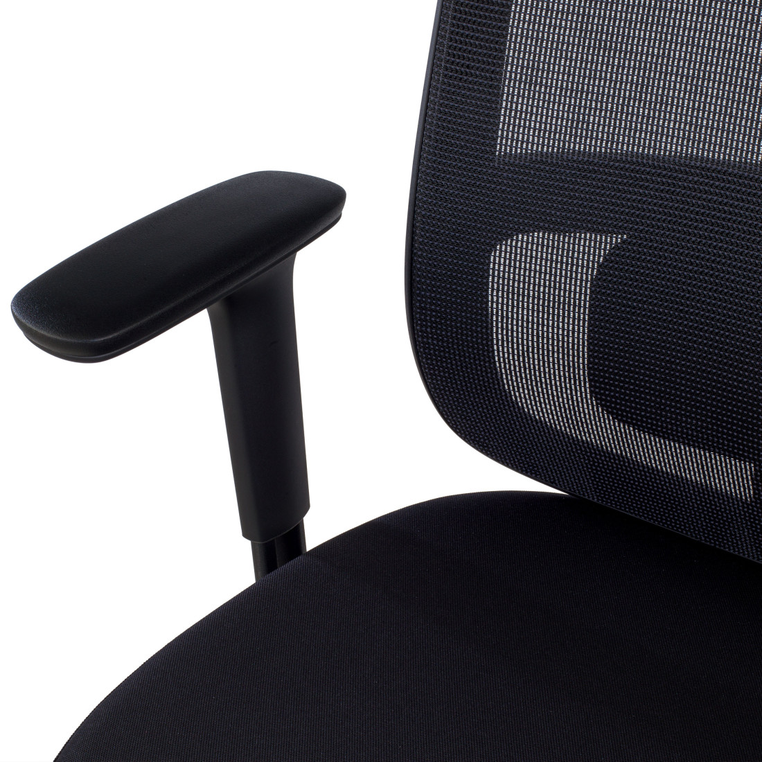 silla teletrabajo negro sugar estructura negra malla 10