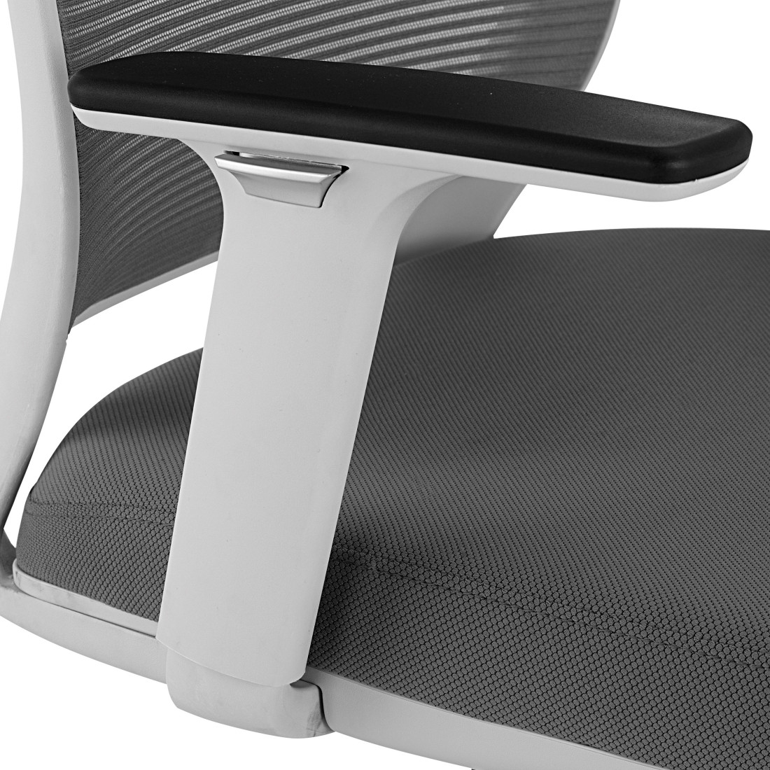 silla giratoria gris nicole white silla estructura blanca malla 7