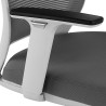 silla giratoria gris nicole white silla estructura blanca malla 7
