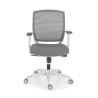silla giratoria gris nicole white silla estructura blanca malla 3