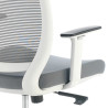 silla giratoria gris nicole white silla estructura blanca malla 5