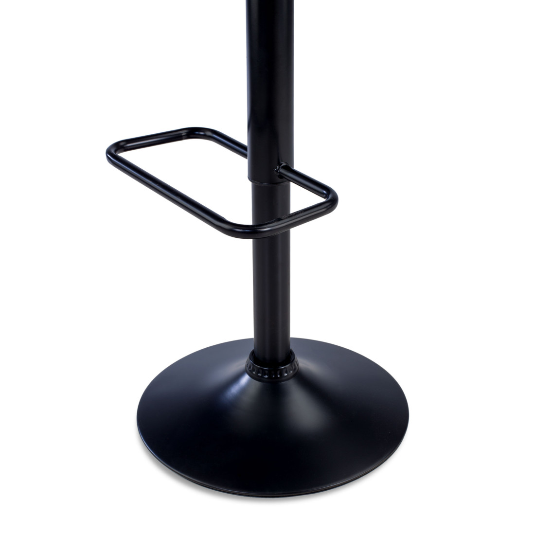 taburete de oficina negro nordic taburete patas de metal piel sintetica 9