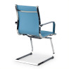 silla confidente azul celeste croma estructura cromada ecopiel piel sintetica 5