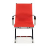 silla confidente rojo croma estructura cromada ecopiel piel sintetica 3