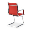 silla confidente rojo croma estructura cromada ecopiel piel sintetica 5