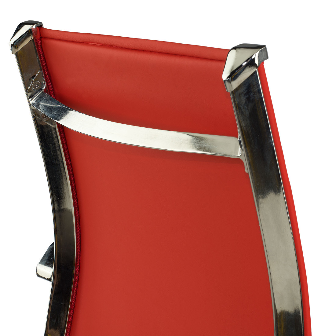 silla confidente rojo croma estructura cromada ecopiel piel sintetica 9