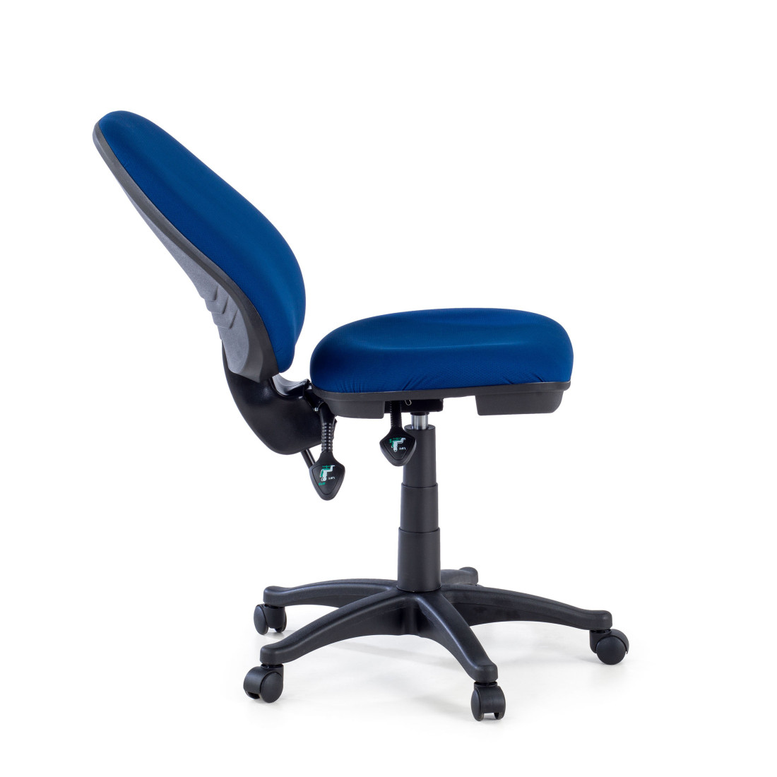 silla giratoria azul eco sin brazos tela 4