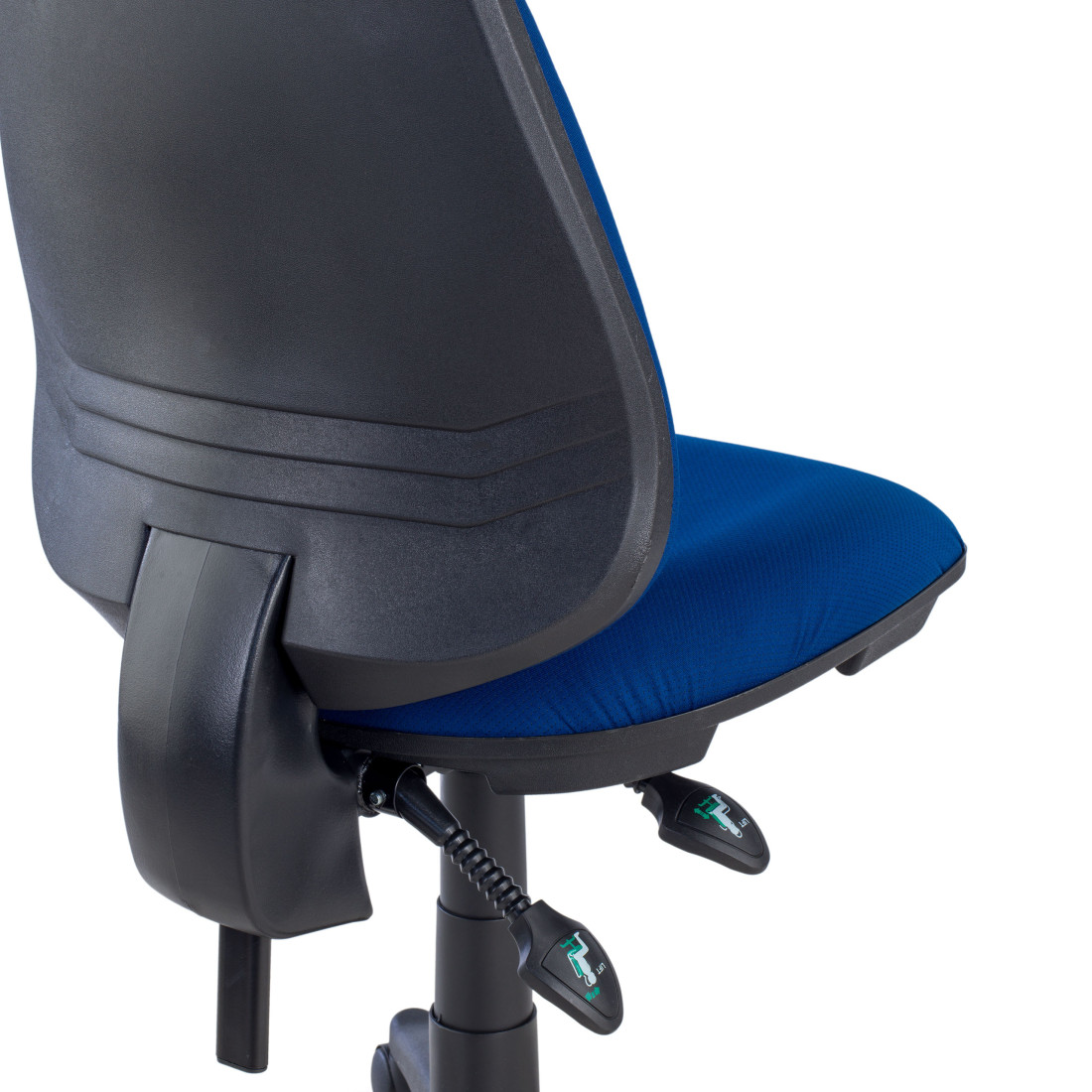 silla giratoria azul eco sin brazos tela 10