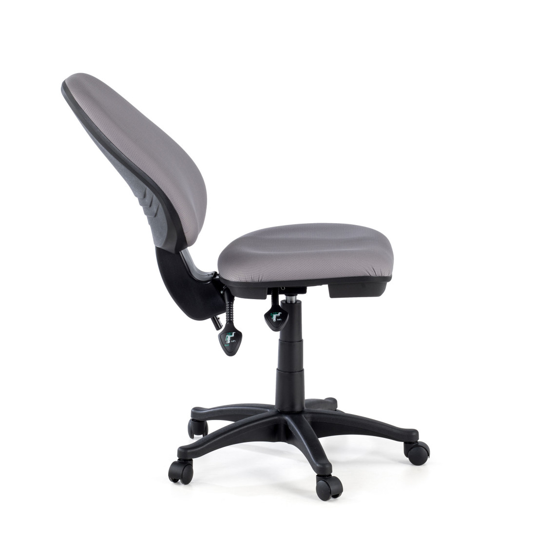 silla giratoria gris eco sin brazos tela 5