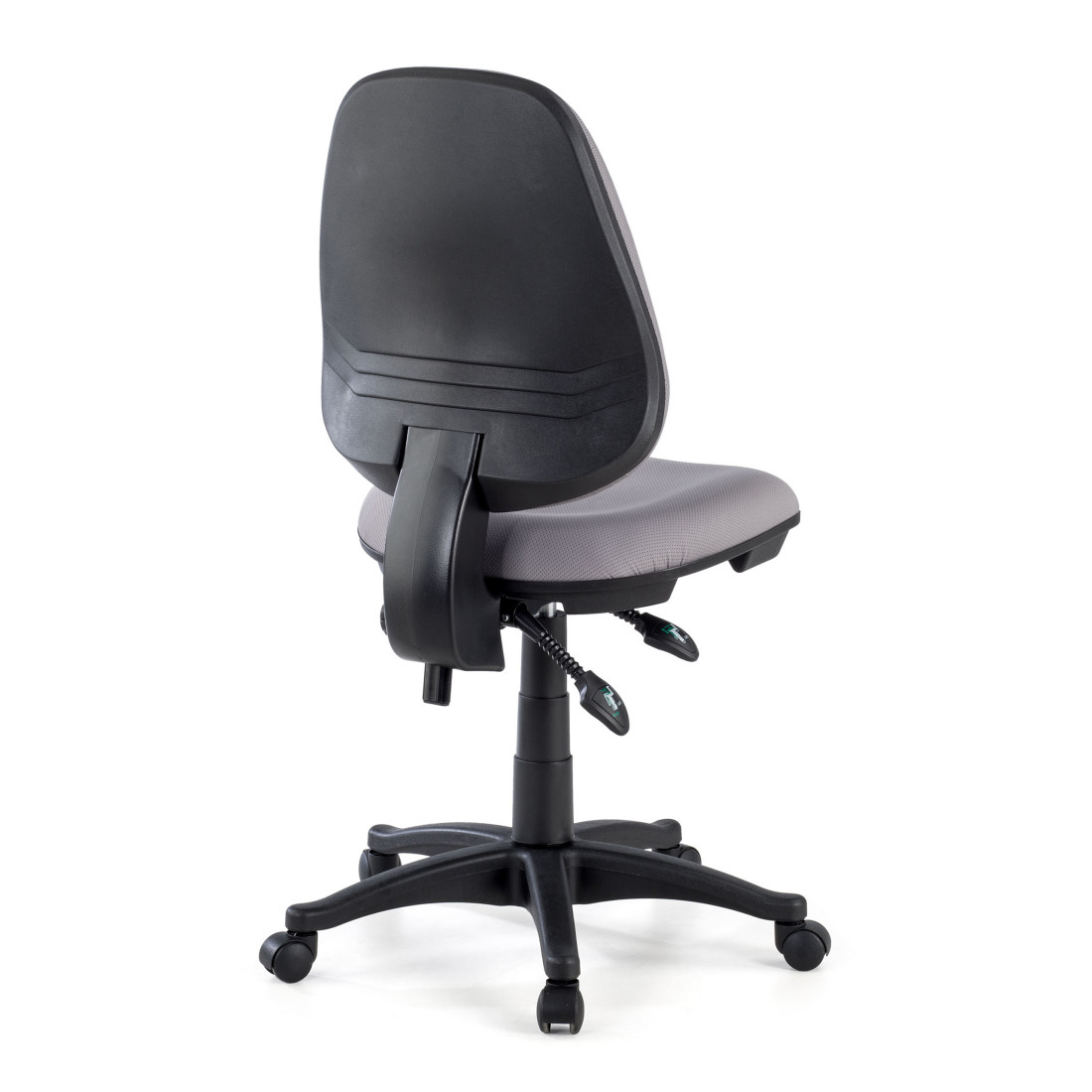 silla giratoria gris eco sin brazos tela 6