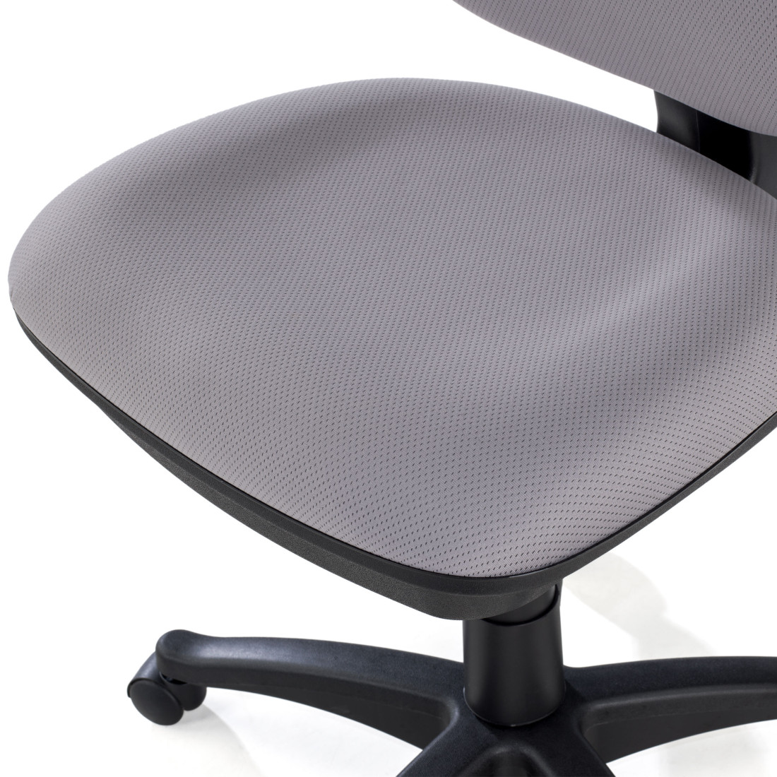 silla giratoria gris eco sin brazos tela 9