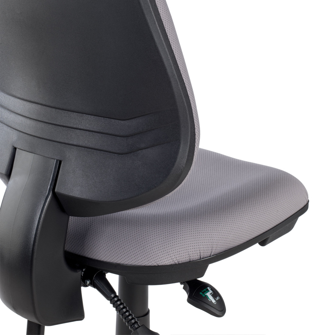 silla giratoria gris eco sin brazos tela 10