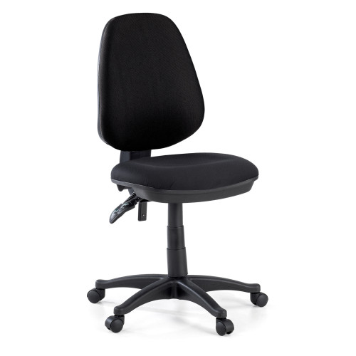 Silla de escritorio en tela Eco, mecanismo asyncron - NEGRO