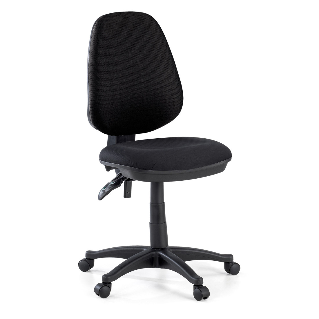 silla giratoria negro eco sin brazos tela 1