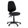 Silla de escritorio en tela Eco, mecanismo asyncron - NEGRO