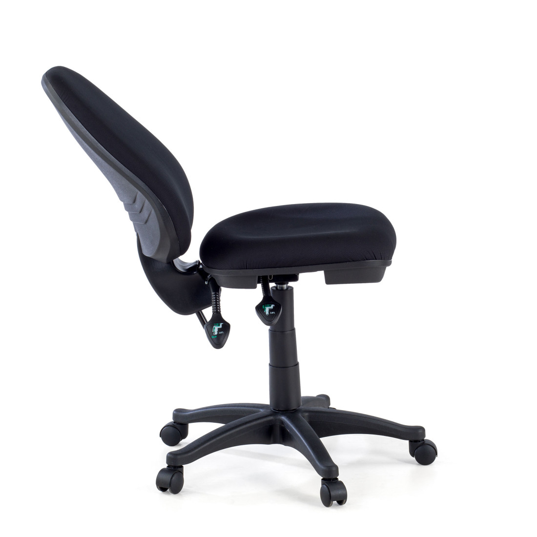 silla giratoria negro eco sin brazos tela 5