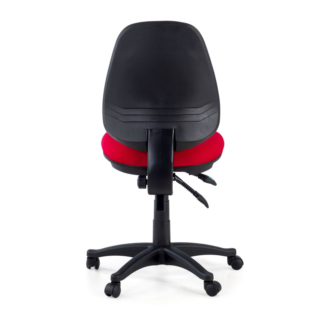 silla giratoria rojo eco sin brazos tela 7