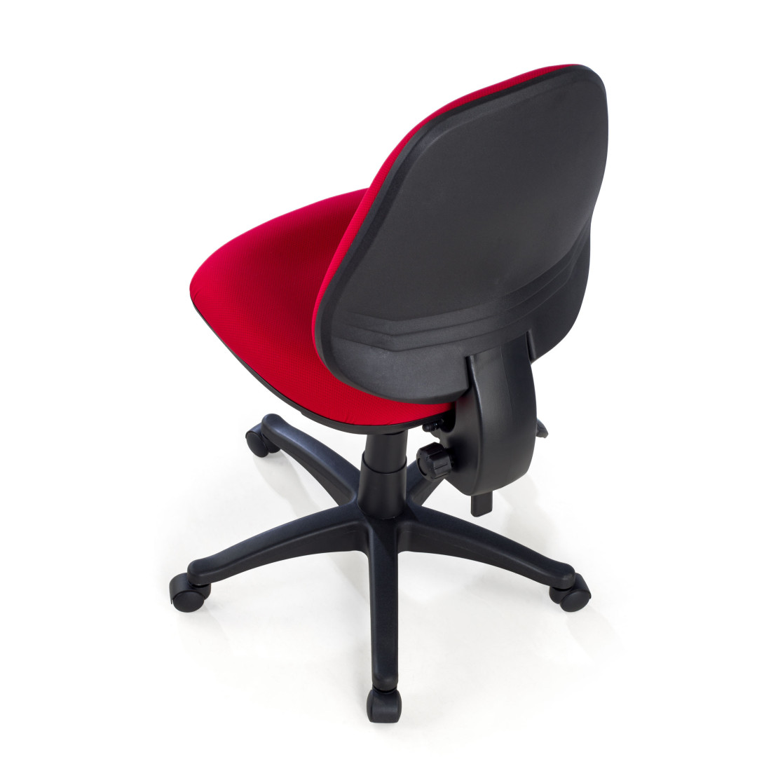 silla giratoria rojo eco sin brazos tela 8