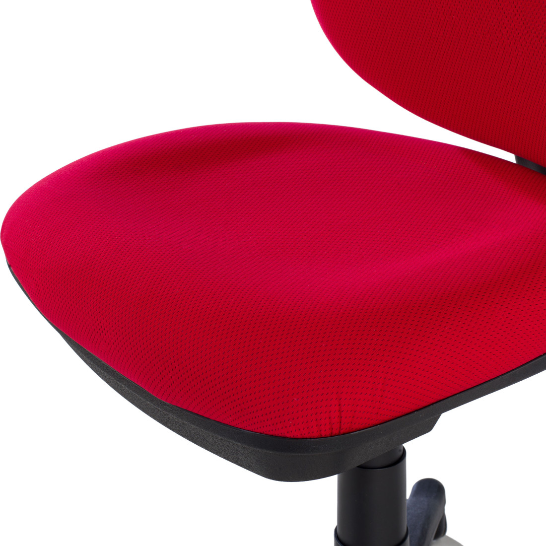 silla giratoria rojo eco sin brazos tela 9