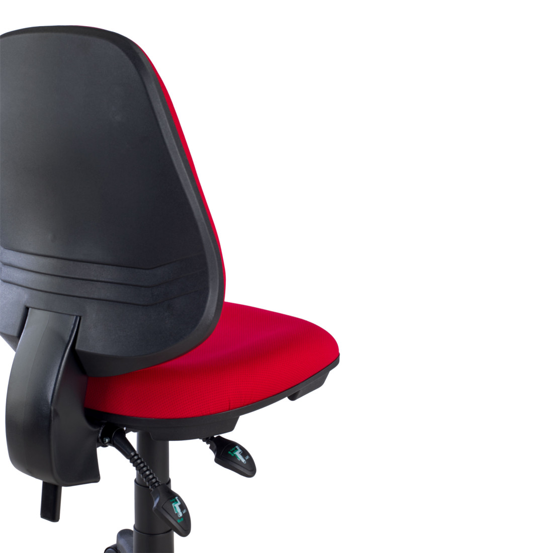 silla giratoria rojo eco sin brazos tela 10