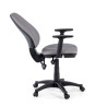 silla giratoria gris eco con brazos tela 4
