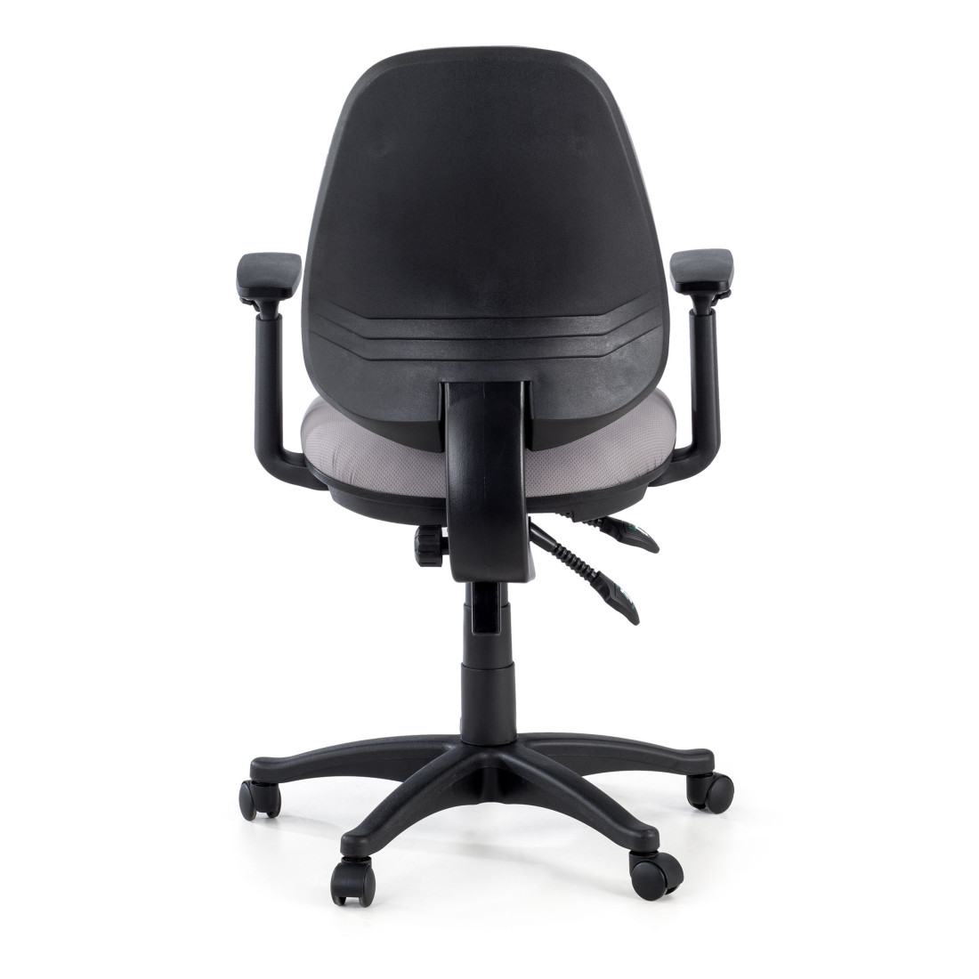 silla giratoria gris eco con brazos tela 7