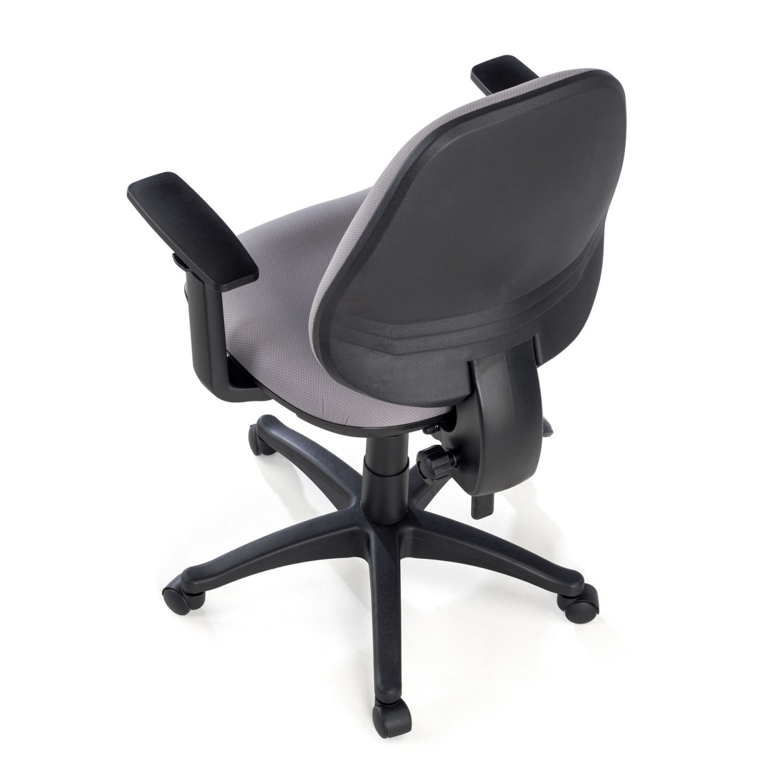 silla giratoria gris eco con brazos tela 8