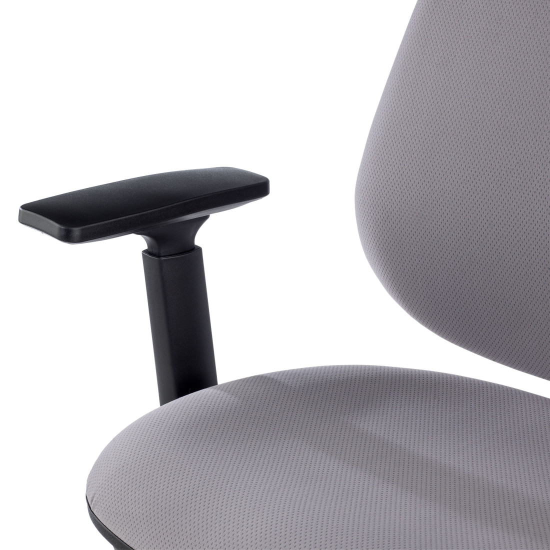 silla giratoria gris eco con brazos tela 9