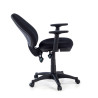 silla giratoria negro eco con brazos tela 4
