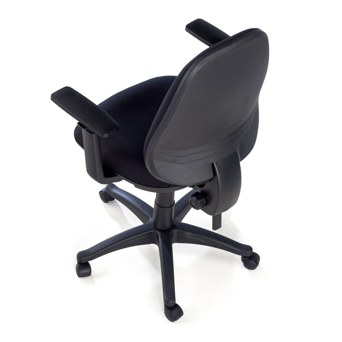 silla giratoria negro eco con brazos tela 8